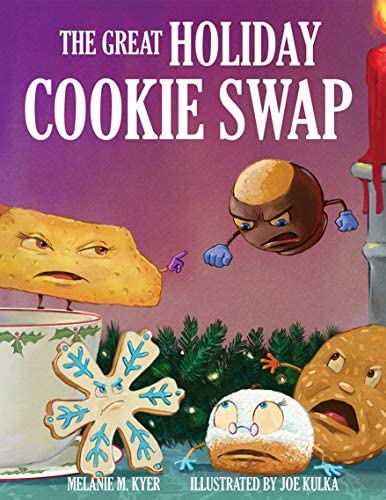 The Great Holiday Cookie Swap book cover of cookies with faces