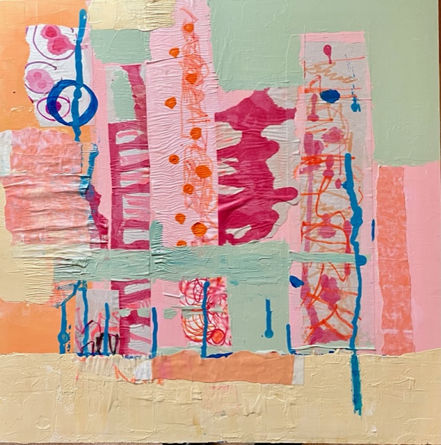Linda Gerson_#30 Different Directions, Acrylic and mixed media