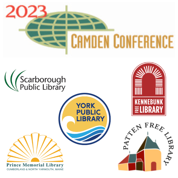 camden conference logo prince memorial library patten free library york public library kennebunk free library scarborough public library logos