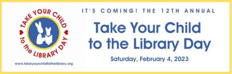 Take Your Child to the Library banner text