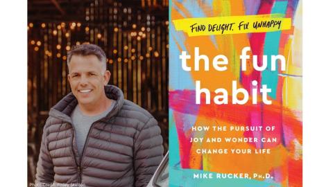 mike rucker author photo and cover of the fun habit