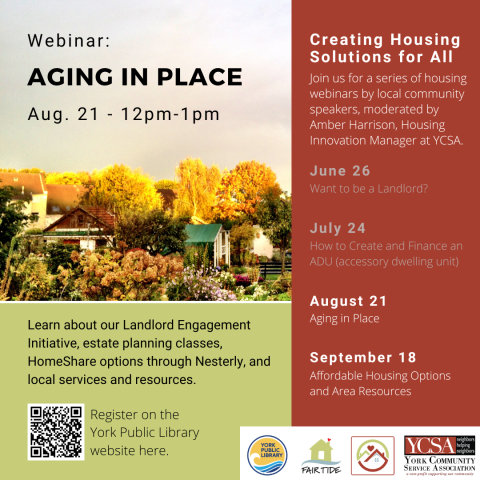 Aging in Place Webinar Flyer