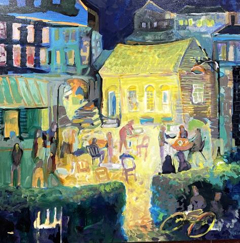 Night Cafe, by Dustan Knight