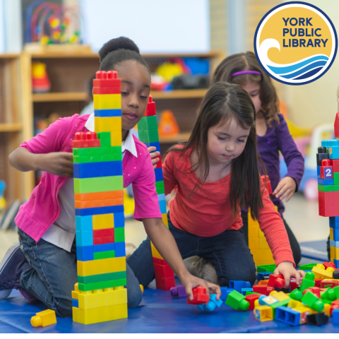 Kids building with legos