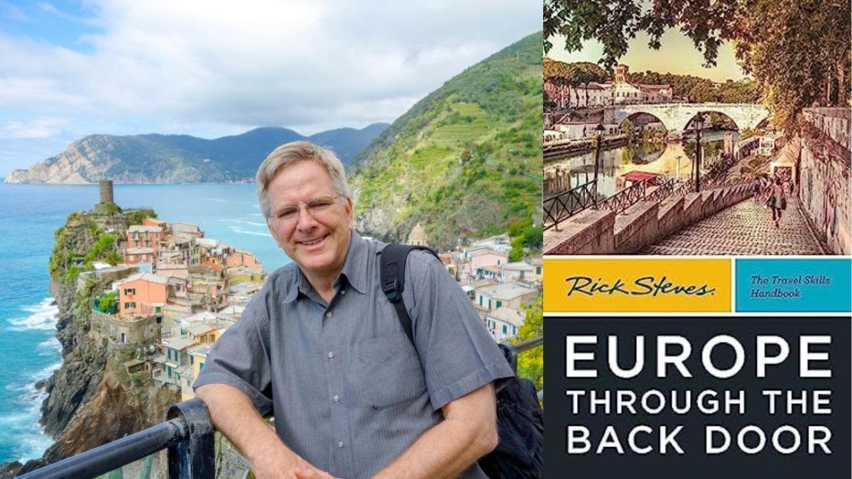 rick steves with european backgroud