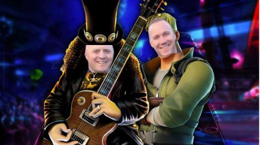 SROS dressed up as guitar hero characters